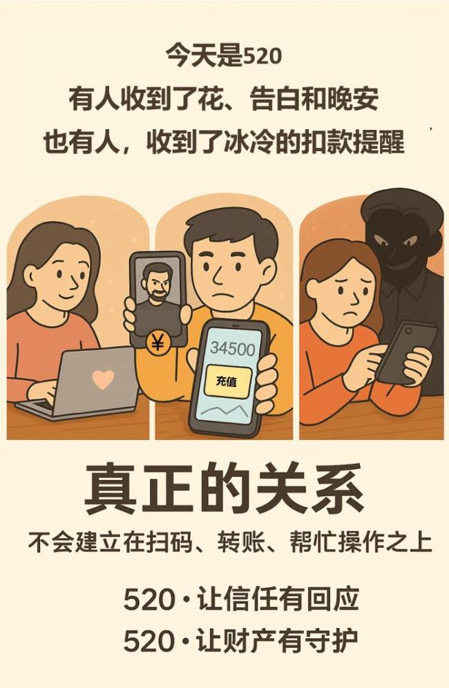 “520”高发骗局曝光：有人收到告白，有人收到余额不足短信……